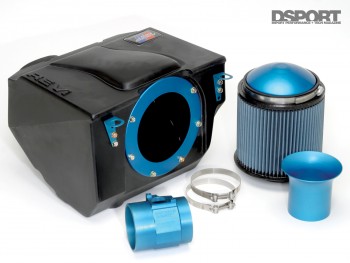 Racing Beat REVi intake system ready to be installed on the Mazda RX-8