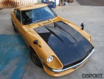 High angle shot of Tomitaku's Datsun 240Z