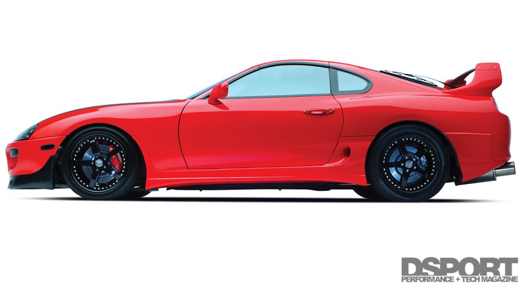 Side of the Daily driven built Toyota Supra