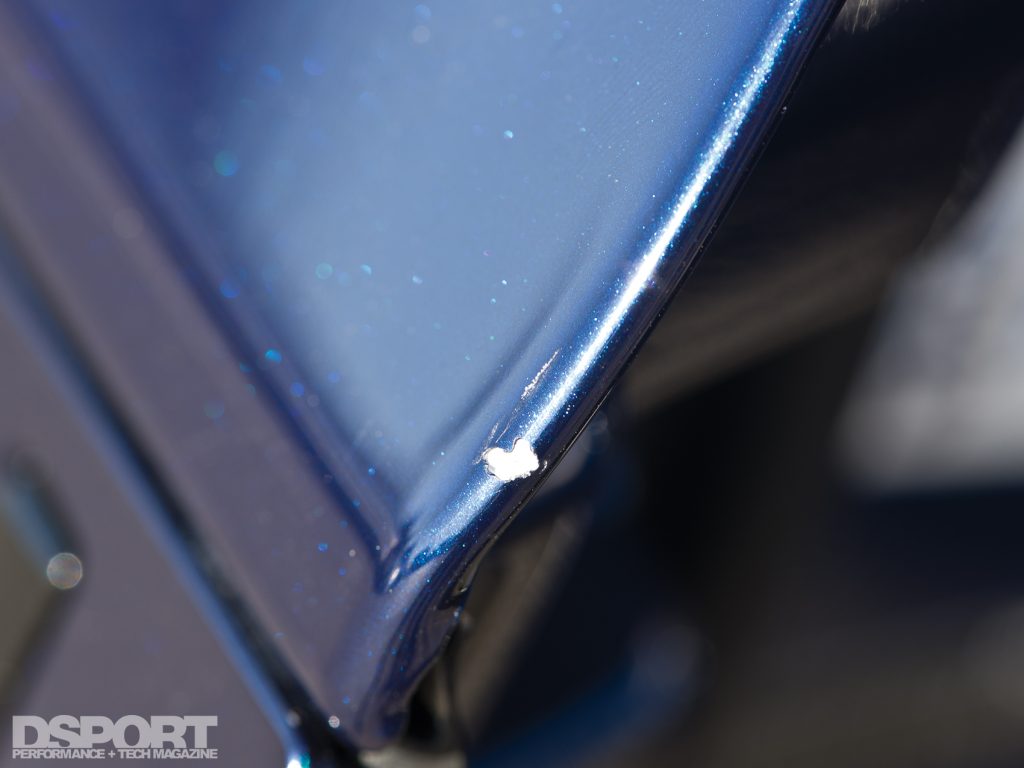 The "before", DIY Paint Chip Repair