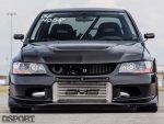 Front view of Bruzewski's EVO VII