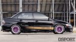 Close up side of Bruzewski's EVO VII