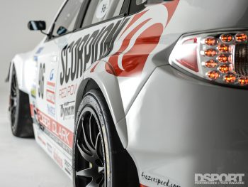 Rear quarter of the Gobstopper II from Roger Clark Motorsports