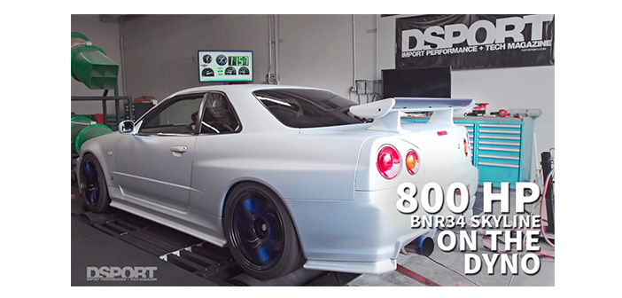 BNR34 Skyline on the DSPORT Dyno